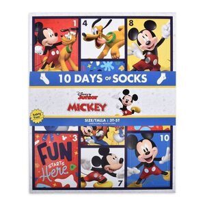 Disney mickey Mouse 10 Days of Socks, 3T-5T